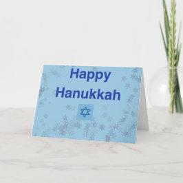 Cartão de nota de Hanukkah feliz