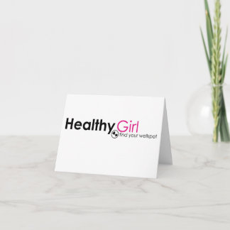 Cartão de nota de HealthyGirl