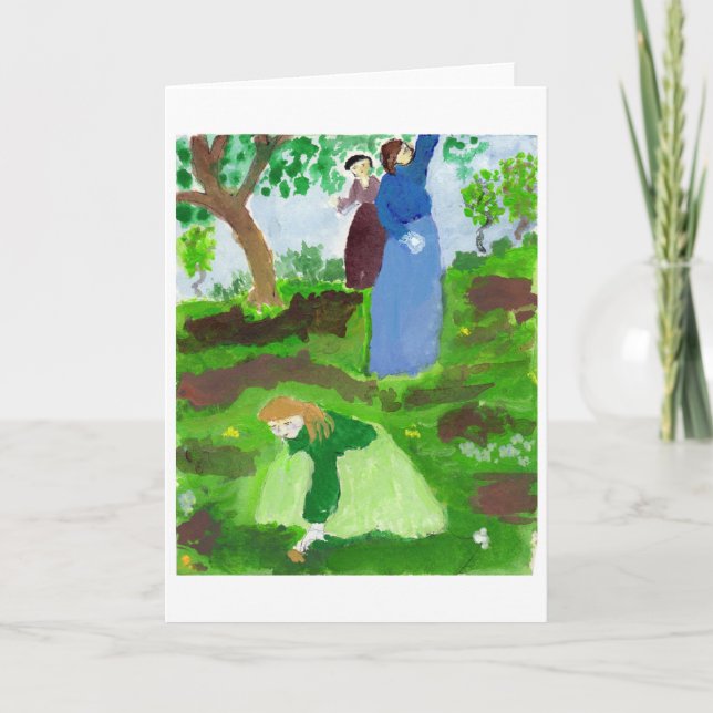 Cartão de nota de homenagem impressionista (Frente)