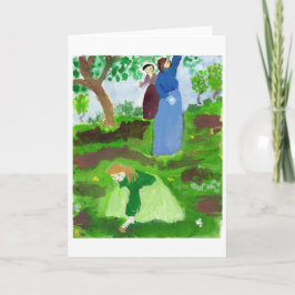 Cartão de nota de homenagem impressionista