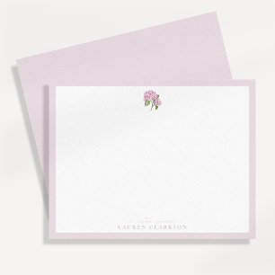Cartão de Nota de Hortênsia Rosa