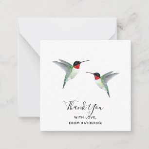 Cartão de Nota de Hummingbird Personalizado
