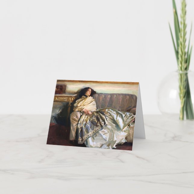 Cartão de nota de John Singer Sargent Nonchaloir (Frente)