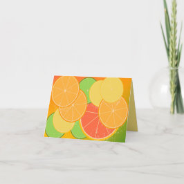 Cartão de Nota de Joy Citrus (dentro de vazio