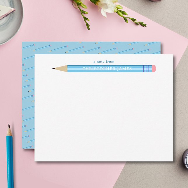 Cartão de Nota de Lápis Plano 'Uma Nota De' para C (Criador carregado)