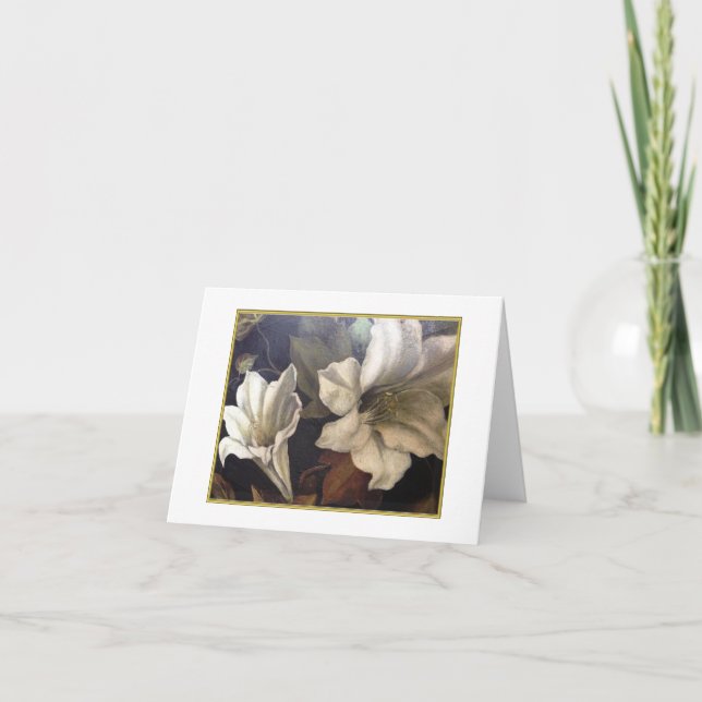 Cartão de Nota de Lily Love (Frente)