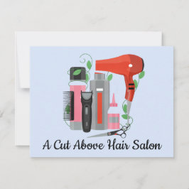 Cartão de Nota de Lista Estilista de Cabelos e Cal