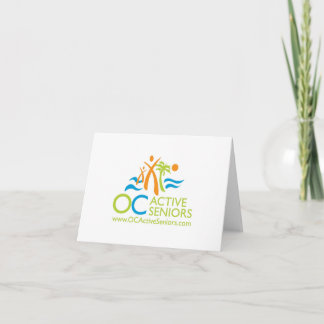 Cartão de Nota de Logotipo OCActiveSeniors