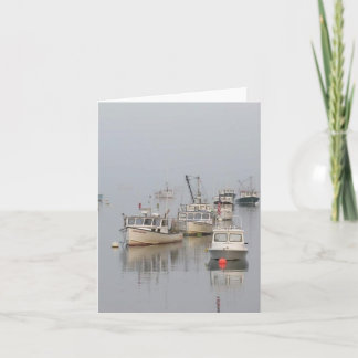 Cartão de Nota de Manhã Foggy