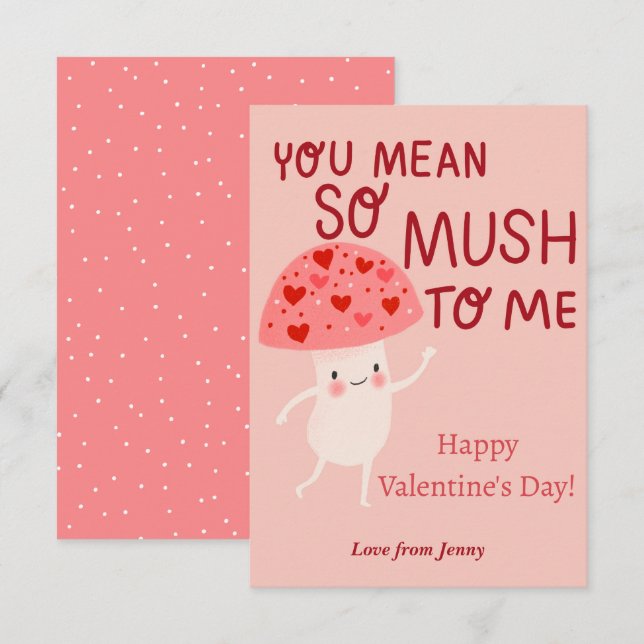 Cartão de Nota de Namorados da Sala de Aula do Cog (Frente/Verso)