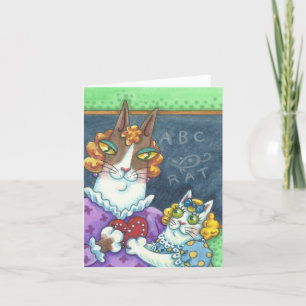 CARTÃO DE NOTA DE NAMORADOS DO SEU N' Fitz Cat TEA