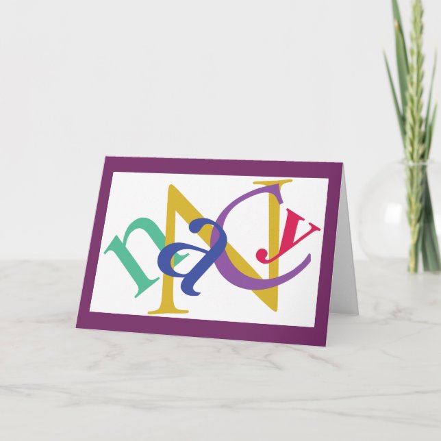 Cartão de nota de "Nancy", #2 (Frente)