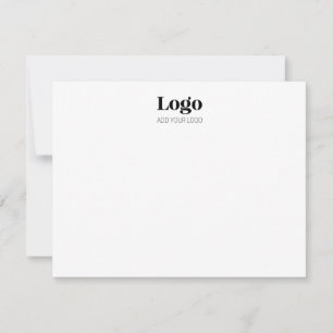 Cartão de Nota de Negócios com Logotipo Personaliz
