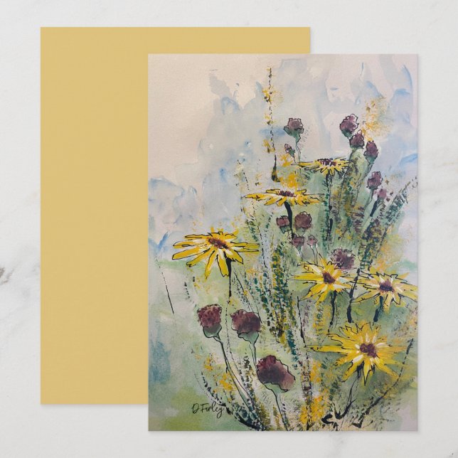 Cartão de Nota de Ocasião (Frente/Verso)