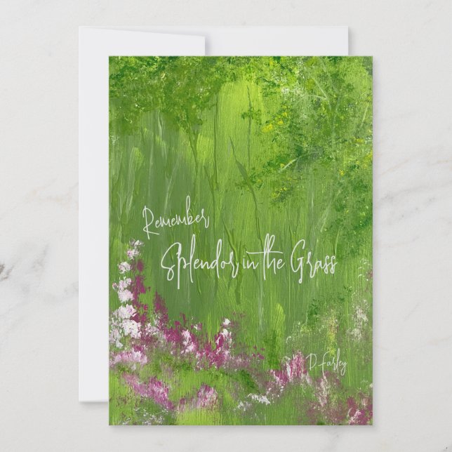 Cartão de Nota de Ocasião (Frente)