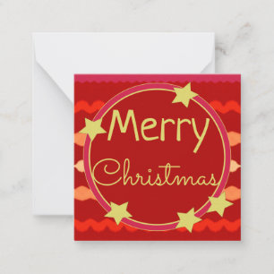 Cartão de Nota de Papel de Mini Natal Doce