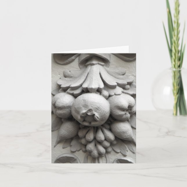 Cartão de nota de pedra IV das romã (Frente)