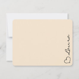 Cartão de Nota de Presente Personalizado com Nome