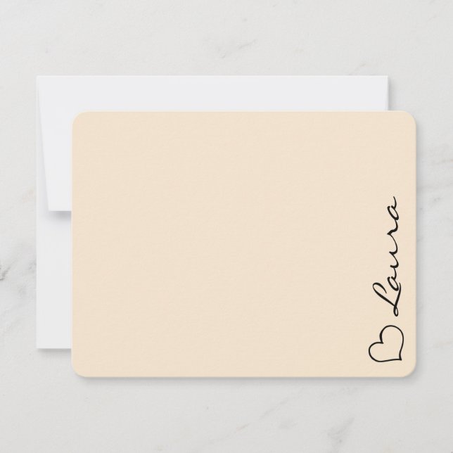 Cartão de Nota de Presente Personalizado com Nome  (Frente)
