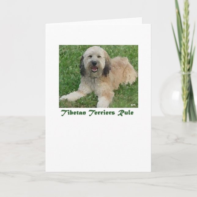 Cartão de nota de regra tibetano (Frente)