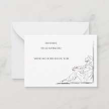 Cartão de Nota de Sensibilização para a Saúde Ment