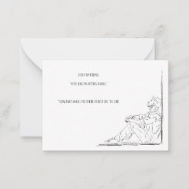 Cartão de Nota de Sensibilização para a Saúde Ment