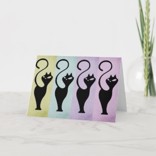 Cartão de Nota de Sussurros de Gatos