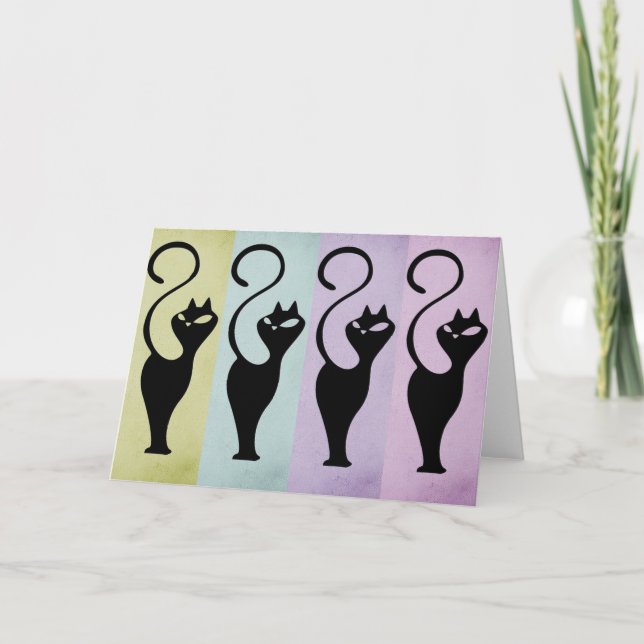 Cartão de Nota de Sussurros de Gatos (Frente)