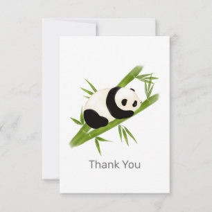 Cartão de Nota de Todos os Bebês de Panda de Oca