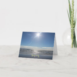 Cartão de Nota de Tranquilidade para Ondas do Sol
