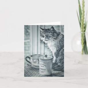 Cartão de Nota de Vazio Café Domingo