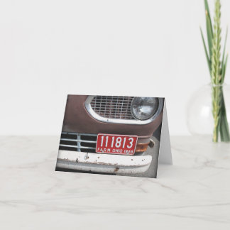 Cartão de nota de vazio de caminhão com Fazenda ve