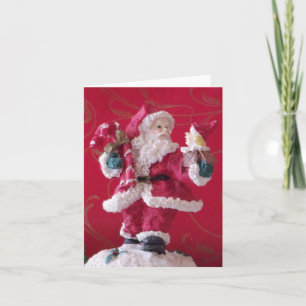 Cartão de Nota de Vazio de Foto do Santa Clause
