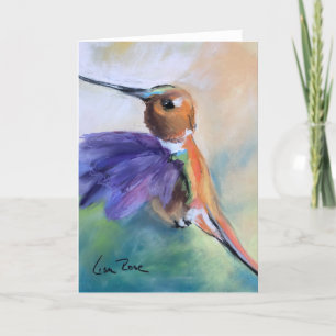 Cartão de Nota de Vazio "Hummingbird"