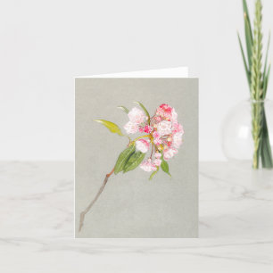 Cartão de Nota de Vazio Laurel Blossom