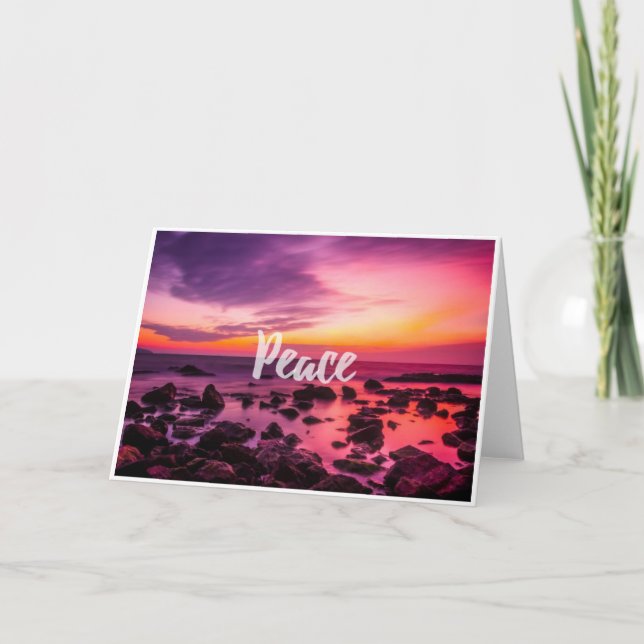 Cartão de Nota de Vazio para Peace Inspiration (Frente)