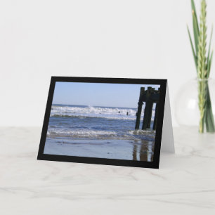 Cartão de nota de vazio, vista marítima Blyth Norh