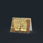 Cartão de Nota de Vida Gustav Klimt<br><div class="desc">Cartão de anotação Gustav Klimt Tree of Life. Uma pintura simbólica da fase de ouro de Gustav Klimt terminou em 1909. Um presente de excelente para fãs de arte nouveau,  Gustav Klimt,  e pintura simbólica.</div>