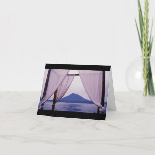 Cartão de nota de vulcão