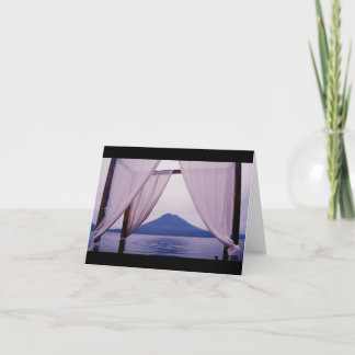 Cartão de nota de vulcão