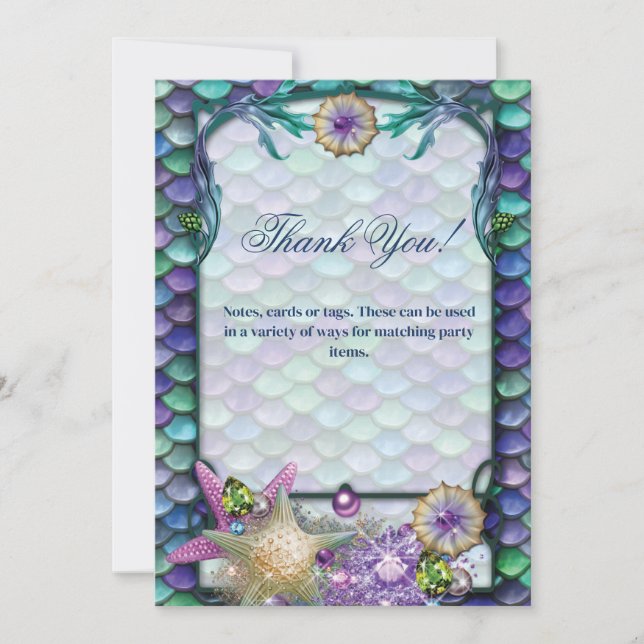 Cartão de Nota Debaixo do Mar (Frente)