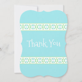 Cartão De Nota Delicado De Obrigado Padrão