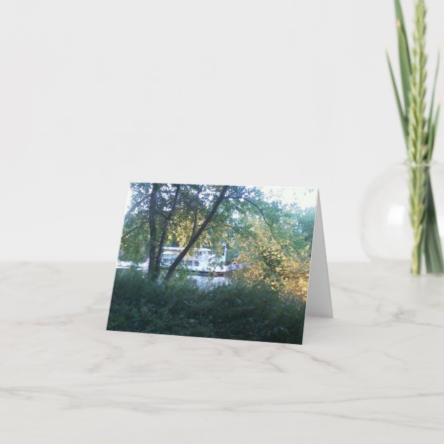 Cartão de nota do barco de rio (Frente)