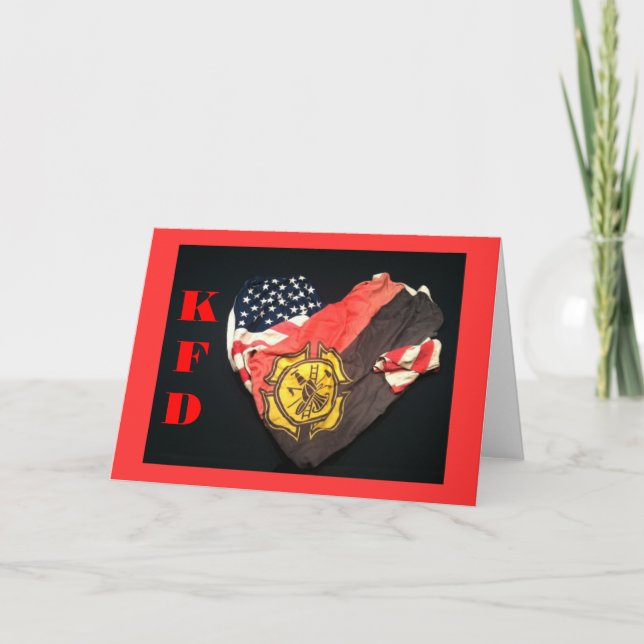 Cartão de nota do departamento dos bombeiros (Frente)