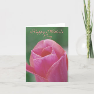 Cartão de nota do dia das mães - tulipa
