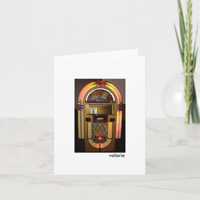 cartão de nota do jukebox (Frente)