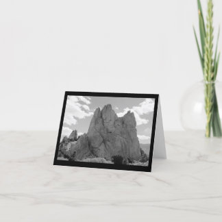 Cartão de nota do montanhista de montanha (vazio)