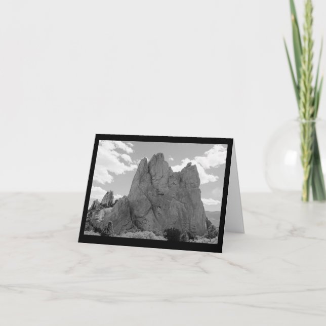 Cartão de nota do montanhista de montanha (vazio) (Frente)