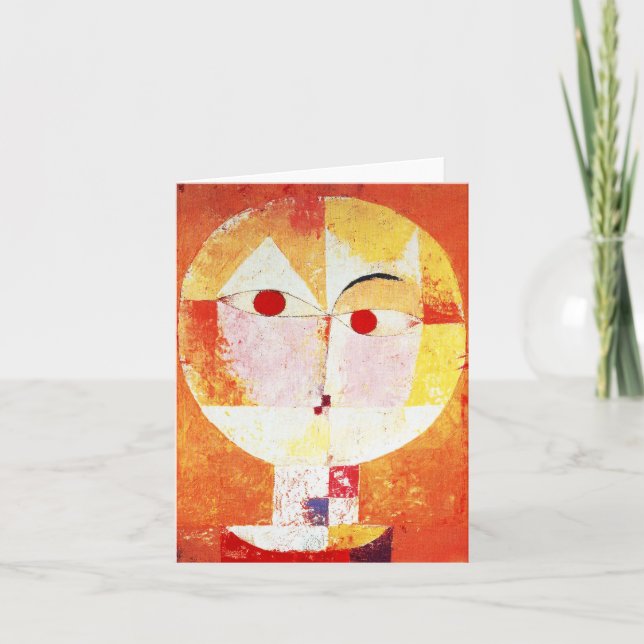 Cartão de nota do Senecio de Paul Klee (Frente)