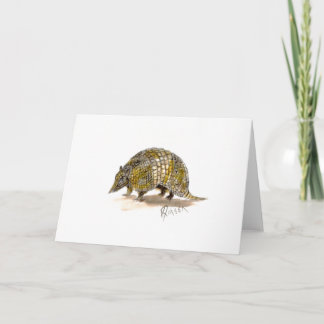 Cartão de nota do tatu